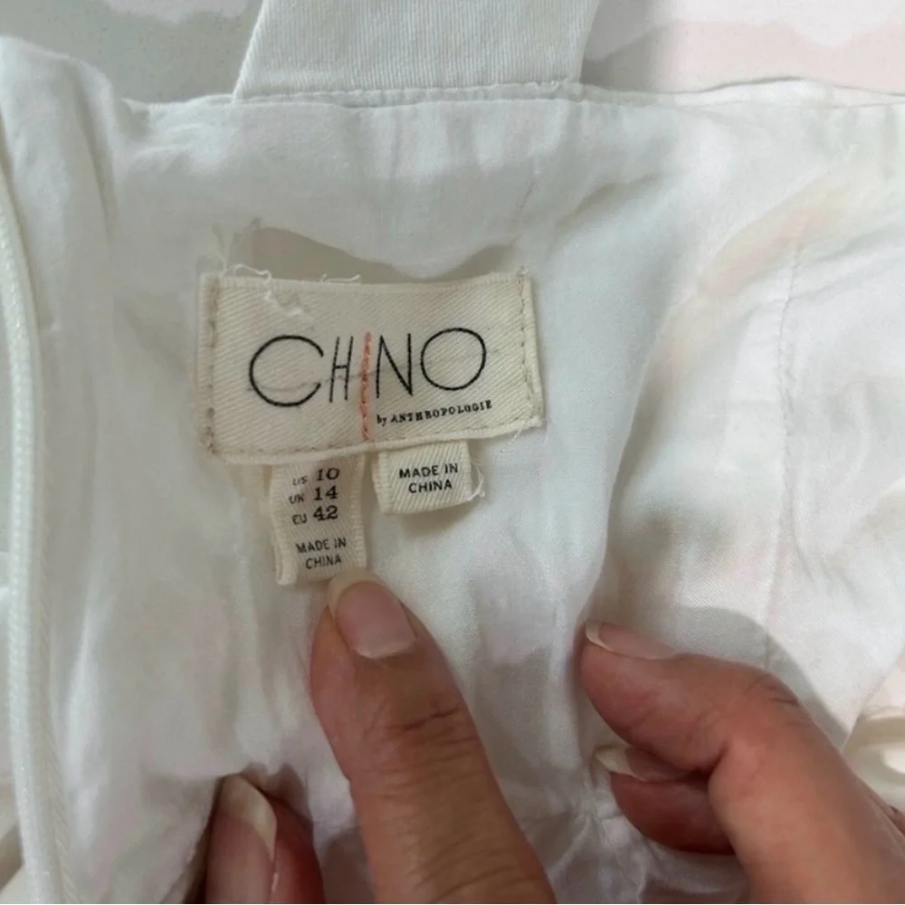 Anthropologie Sleeveless Wide-Leg Jumpsuit in Light Cream - Picture 13 of 16